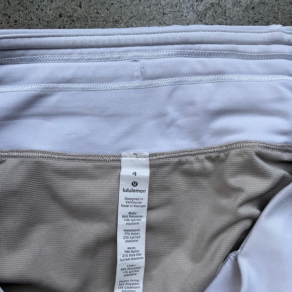 LULULEMON - White running shorts style CA 35801 - Picture 4 of 5